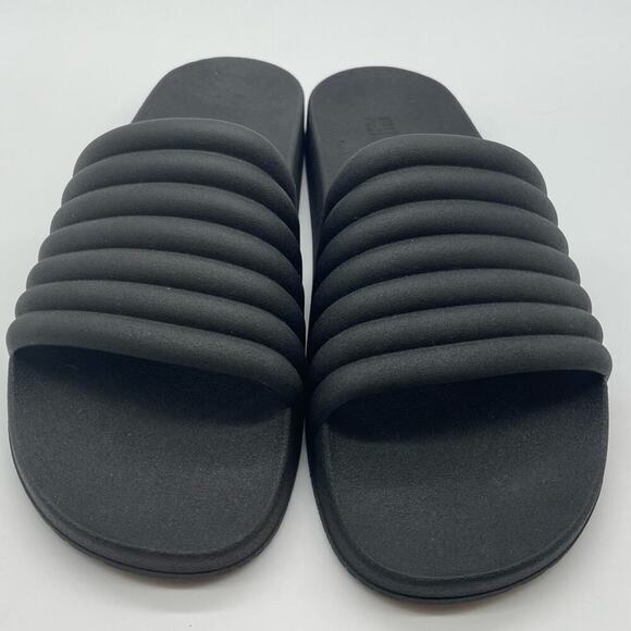 Unisex Girlfriend Collective Black‎ Slides - Picture 3 of 9